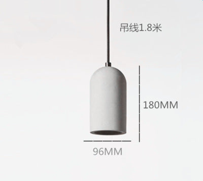 Cement pendant light, Nordic industrial style, LOFT restaurant light, creative and unique bar counter light, simple and retro homestay pendant light.