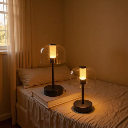 Retro Vintage Outdoor Trendy Camping Atmosphere Touch Table Lamp USB Reading Lighting Rechargeable Table Lamp