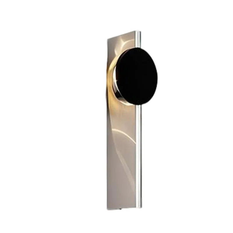 Designer Creative Ripple Shadow Italian Style Minimalist LED Stainless Steel Aluminum Bedside Wall Lamp Wall Switch Control