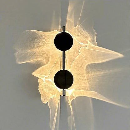 Designer Creative Ripple Shadow Italian Style Minimalist LED Stainless Steel Aluminum Bedside Wall Lamp Wall Switch Control