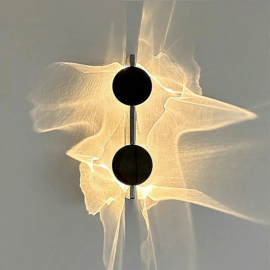 Designer Creative Ripple Shadow Italian Style Minimalist LED Stainless Steel Aluminum Bedside Wall Lamp Wall Switch Control