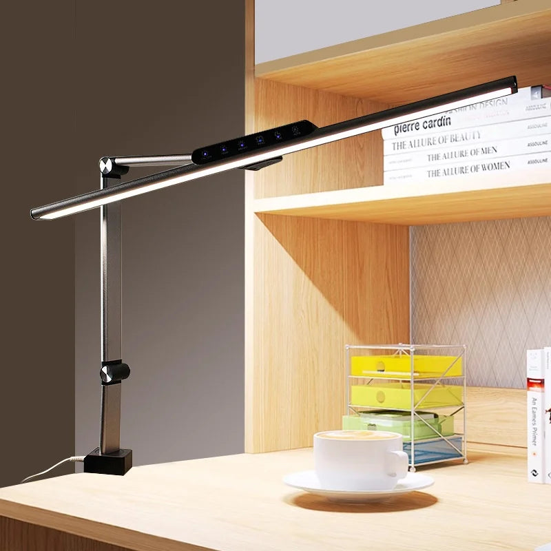 Eye-protective Metal LED Clip Light with USB Power Supply for Computer Work Reading Gaming Children's Desks