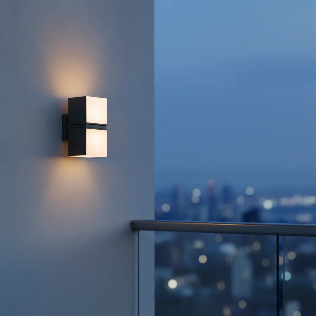 Aluminum LED Wall Light Outdoor Waterproof Minimalist Wall Lamp Door Pillars Warm White Garden Lamp (IP65 Rated)