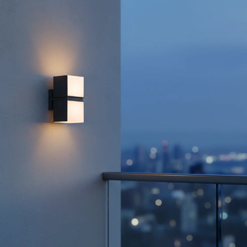 Aluminum LED Wall Light Outdoor Waterproof Minimalist Wall Lamp Door Pillars Warm White Garden Lamp (IP65 Rated)