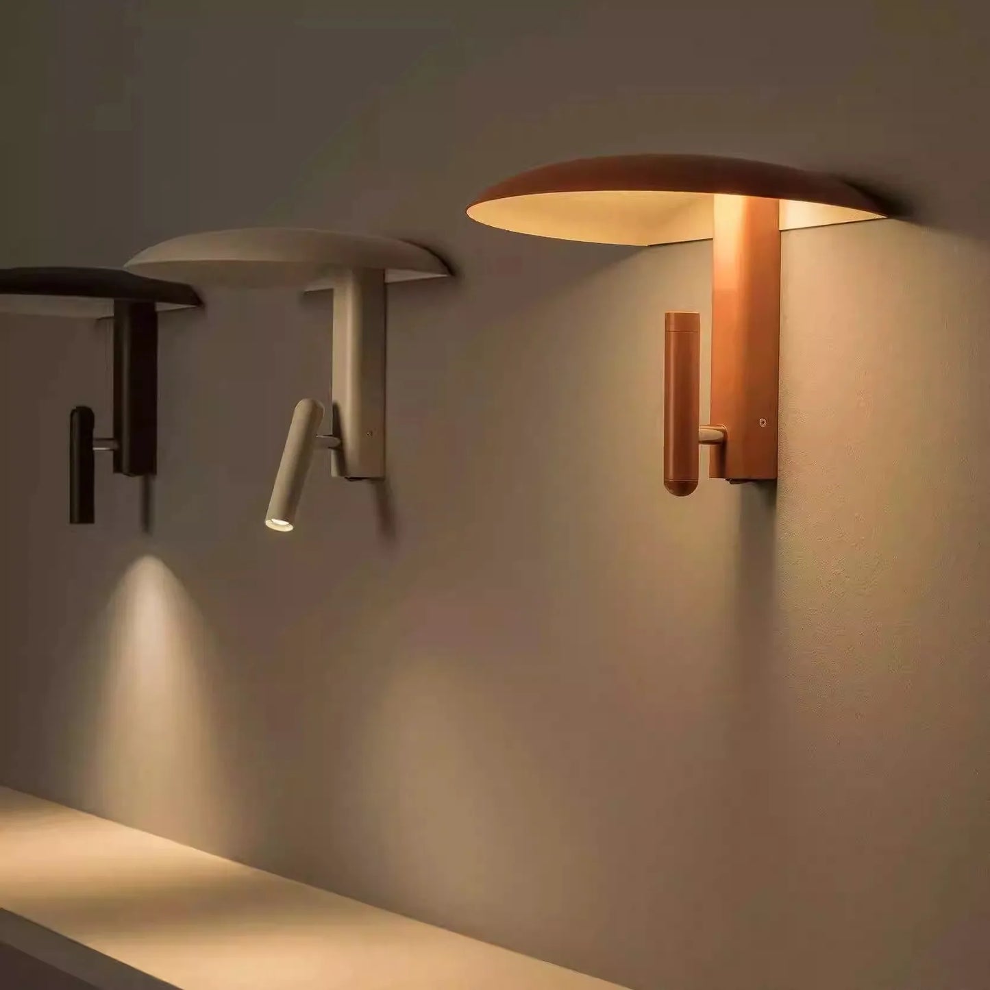 Nordic Designer Modern Minimalist Iron LED Warm White Dimmable Wall Lamp Living Room Rotating Reading Bedside Lamp HomeStay