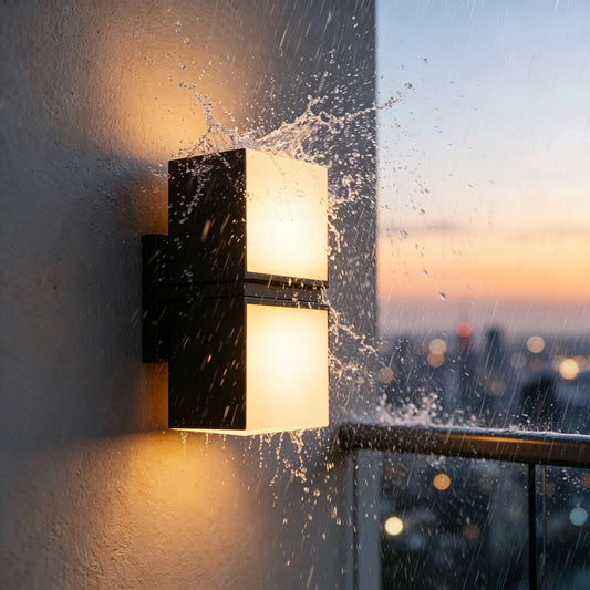 Aluminum LED Wall Light Outdoor Waterproof Minimalist Wall Lamp Door Pillars Warm White Garden Lamp (IP65 Rated)