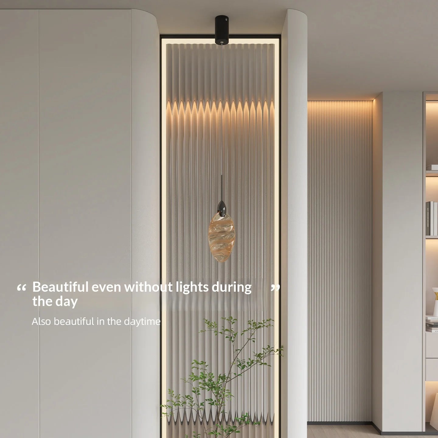 [Cross-border] Black Bamboo Rattan Energy-Saving Bedside Decoration Art Entrance Small Background Magic Stone Chandelier Light