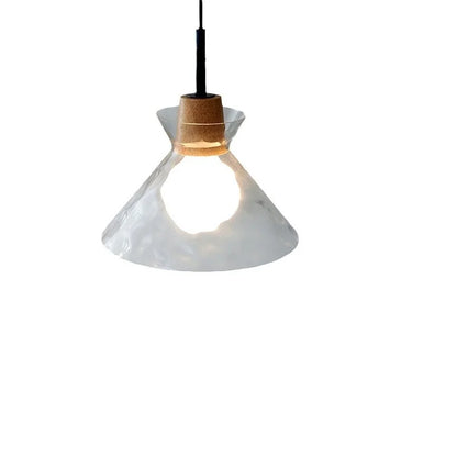 Japanese Wabi-Sabi Style Adjustable Height Restaurant Chandelier Simple Modern Creative Retro Glass Dining Table Bar Lamp Nordic