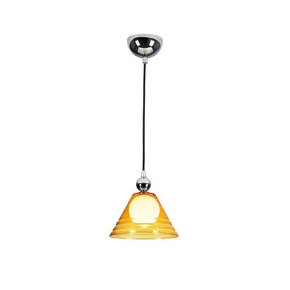 Sunset Glow Silver Iron Glass LED Pendant Light Creative Bauhaus Hanging Bedroom Entrance Hallway Modern Atmosphere