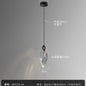 [Cross-border] Black Bamboo Rattan Energy-Saving Bedside Decoration Art Entrance Small Background Magic Stone Chandelier Light