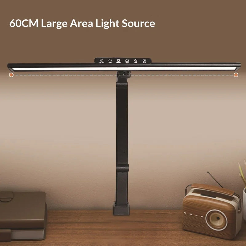 Eye-protective Metal LED Clip Light with USB Power Supply for Computer Work Reading Gaming Children's Desks
