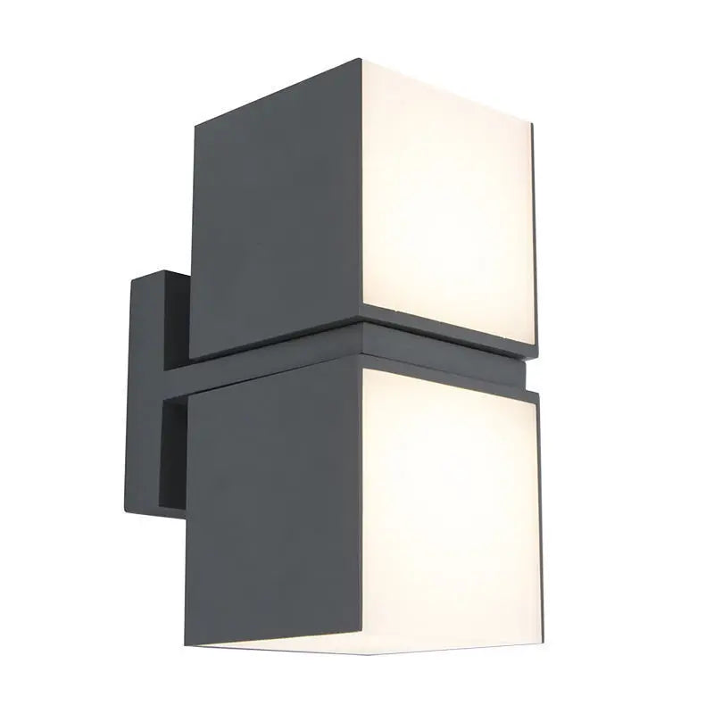 Aluminum LED Wall Light Outdoor Waterproof Minimalist Wall Lamp Door Pillars Warm White Garden Lamp (IP65 Rated)