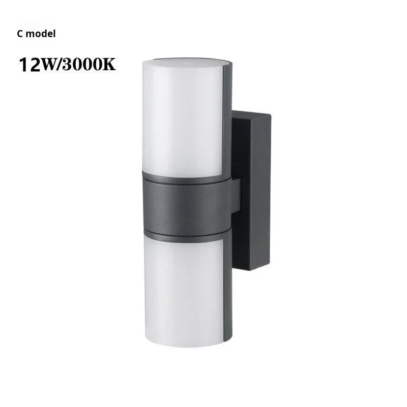 Outdoor Waterproof Die-Casting Wall Lamp Garden Villa Terrace Corridor Pillar Light Nordic Creative Rotatable Adjustable No