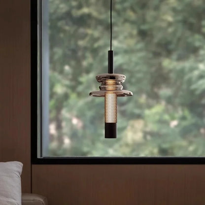 Adjustable Italian-style Light Luxury Hanging Aluminum Bedside Pendant Light Modern Minimalist Aluminum Chandelier