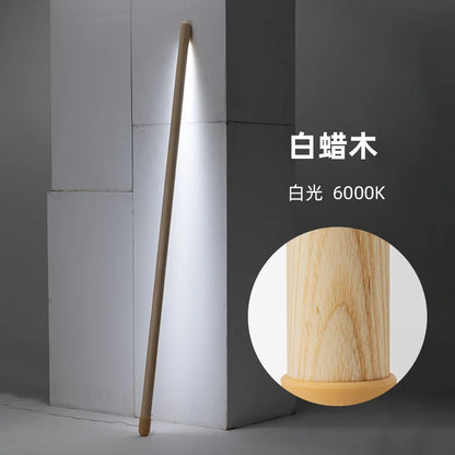 Solid Wood Floor Lamp Wall Light Nordic Bedroom Living Room Modern Design LED Linear Light Remote Control High CRI 95