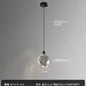 [Cross-border] Black Bamboo Rattan Energy-Saving Bedside Decoration Art Entrance Small Background Magic Stone Chandelier Light