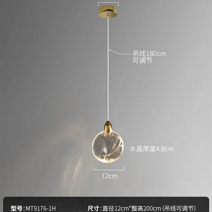 [Cross-border] Black Bamboo Rattan Energy-Saving Bedside Decoration Art Entrance Small Background Magic Stone Chandelier Light