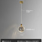 [Cross-border] Black Bamboo Rattan Energy-Saving Bedside Decoration Art Entrance Small Background Magic Stone Chandelier Light
