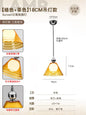 Sunset Glow Silver Iron Glass LED Pendant Light Creative Bauhaus Hanging Bedroom Entrance Hallway Modern Atmosphere