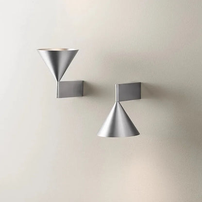Italian High-End Designer Modern Aluminum Bedroom Bedside Wall Lamp Cone Geometric Design LED Light Source for Hotel Corridor