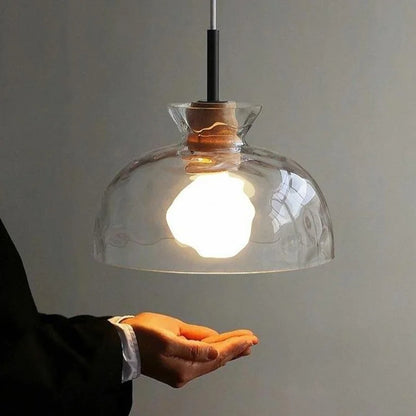 Japanese Wabi-Sabi Style Adjustable Height Restaurant Chandelier Simple Modern Creative Retro Glass Dining Table Bar Lamp Nordic