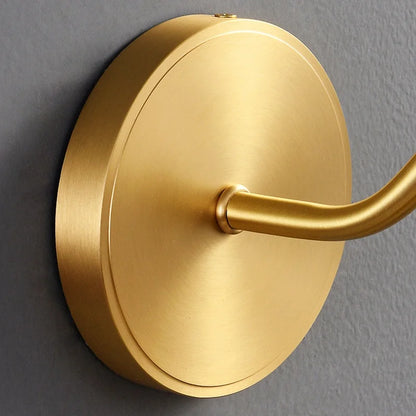 American Light Luxury Brass LED Wall Lamp Modern Design Bedside and Bathroom Use 220V