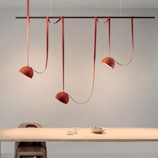Modern minimalist artistic creative living room/dining room light, bedroom/bedside/study light, showroom/cafe bar counter belt pendant light.