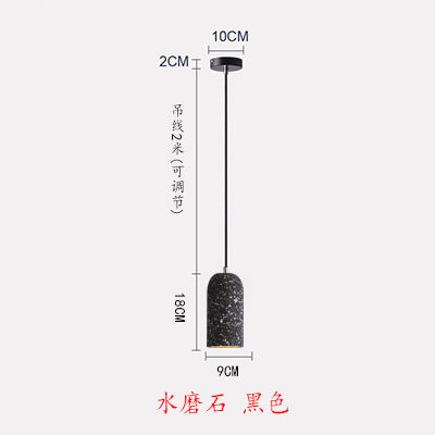 水泥吊灯北欧工业风LOFT餐厅灯创意个性吧台灯具简约复古民宿吊灯