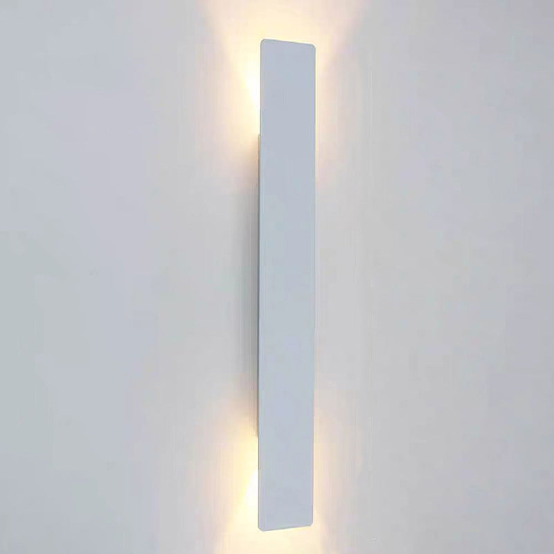 Modern minimalist strip wall lamp with up and down lighting, suitable for hallways, staircases, corridors, pillars, living room accent walls, and as decorative wall lights.