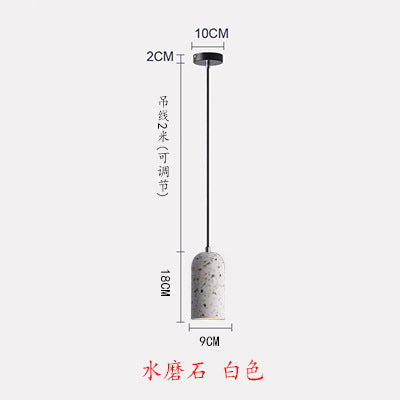 水泥吊灯北欧工业风LOFT餐厅灯创意个性吧台灯具简约复古民宿吊灯