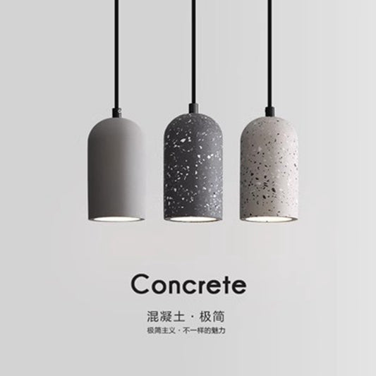 Cement pendant light, Nordic industrial style, LOFT restaurant light, creative and unique bar counter light, simple and retro homestay pendant light.