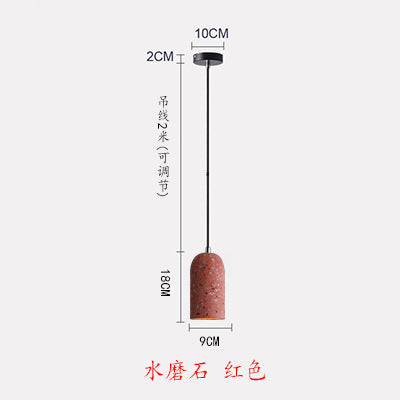 水泥吊灯北欧工业风LOFT餐厅灯创意个性吧台灯具简约复古民宿吊灯