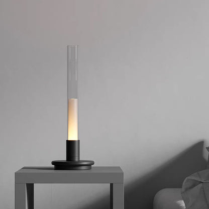 Cross-border rechargeable candle lamp, creative light touch bar, outdoor dining table, coffee table, candle lamp