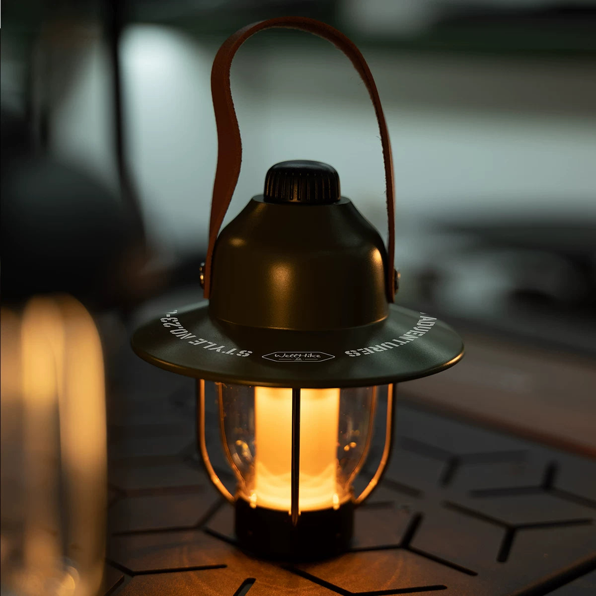 Outdoor Hazelnut Camping Tent Light: Creates Ambiance, Waterproof, Retro, Long-lasting Battery, Emergency Rescue