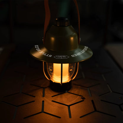 Outdoor Hazelnut Camping Tent Light: Creates Ambiance, Waterproof, Retro, Long-lasting Battery, Emergency Rescue