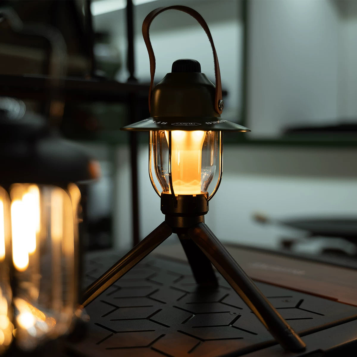 Outdoor Hazelnut Camping Tent Light: Creates Ambiance, Waterproof, Retro, Long-lasting Battery, Emergency Rescue