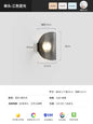 Nordic Style Bedside Glass Pendant Lamp, Italian Minimalist, Personalized, Creative, High-End, Full-Spectrum Designer Bedside Wall Lamp
