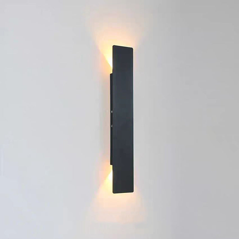 Modern minimalist strip wall lamp with up and down lighting, suitable for hallways, staircases, corridors, pillars, living room accent walls, and as decorative wall lights.