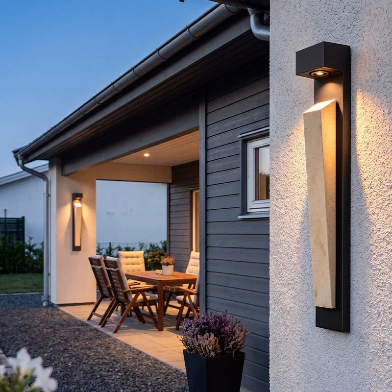 Outdoor waterproof aluminum wall lamp IP65 villa landscape courtyard fence gate lamp long strip wall lamp