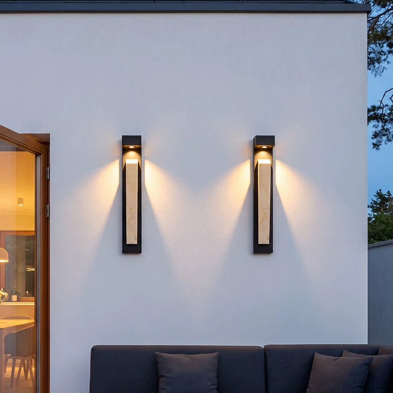 Outdoor waterproof aluminum wall lamp IP65 villa landscape courtyard fence gate lamp long strip wall lamp