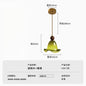 Vintage-style bedside pendant light, artistic retro bedroom pendant light, creative cream-themed bar counter and entryway light.